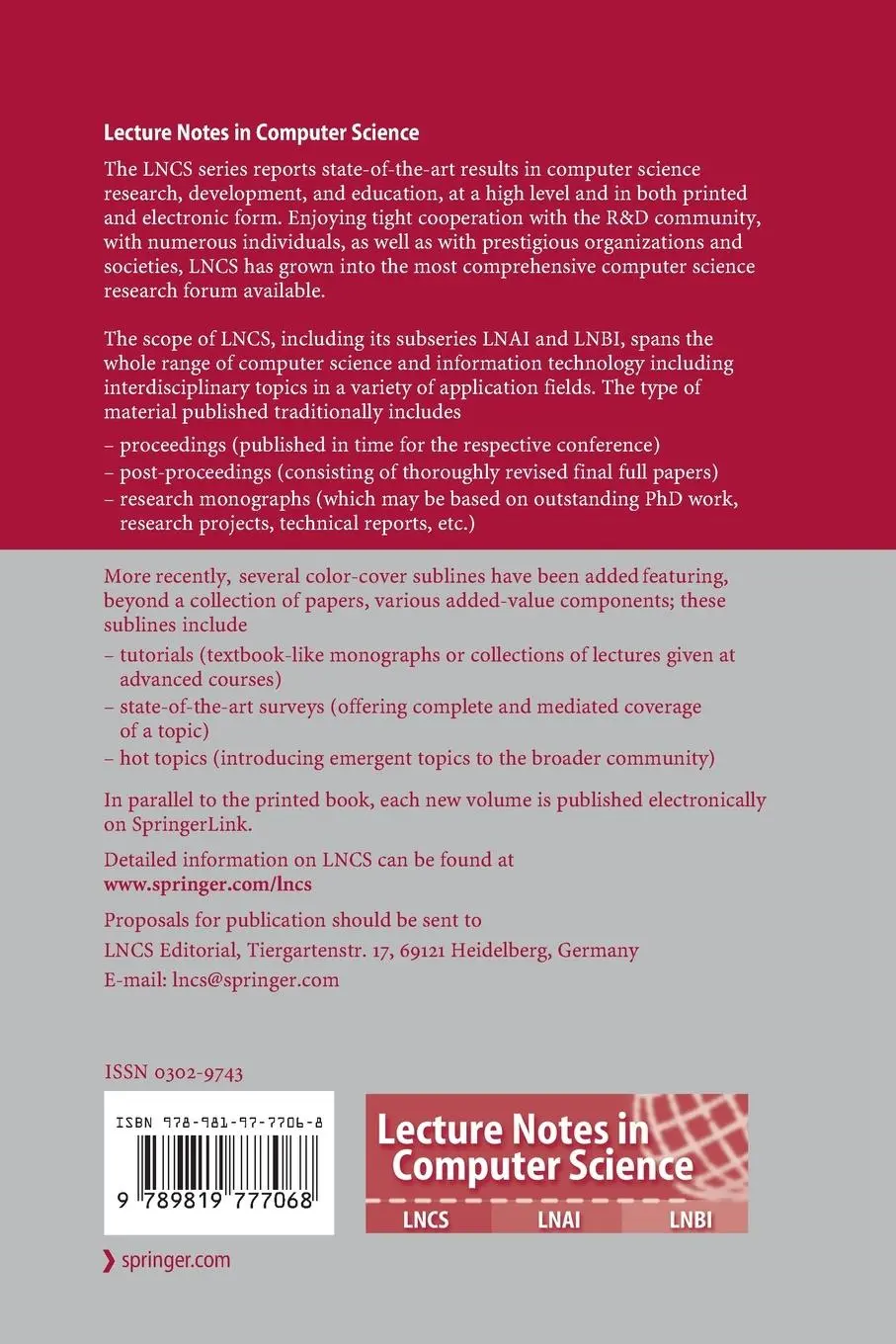 Rückseite: 9789819777068 | Web Information Systems and Applications | Cheqing Jin (u. a.) | Buch