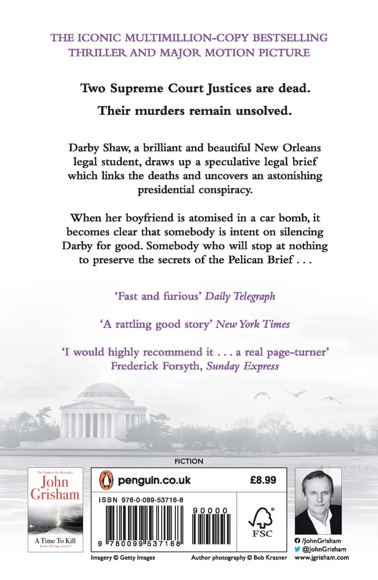 Rückseite: 9780099537168 | The Pelican Brief | John Grisham | Taschenbuch | Englisch | 2010