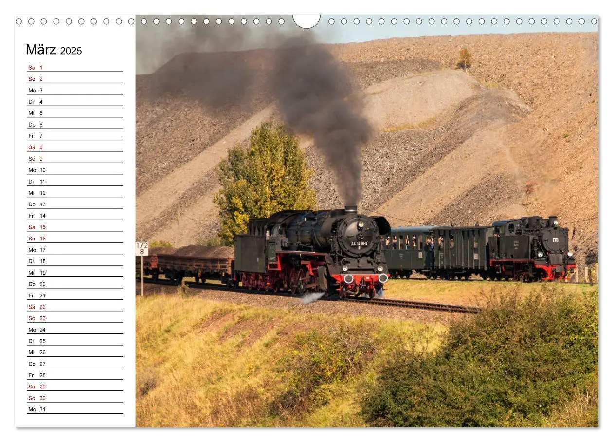 Bild: 9783435217168 | Die Mansfelder Bergwerksbahn (Wandkalender 2025 DIN A3 quer),...