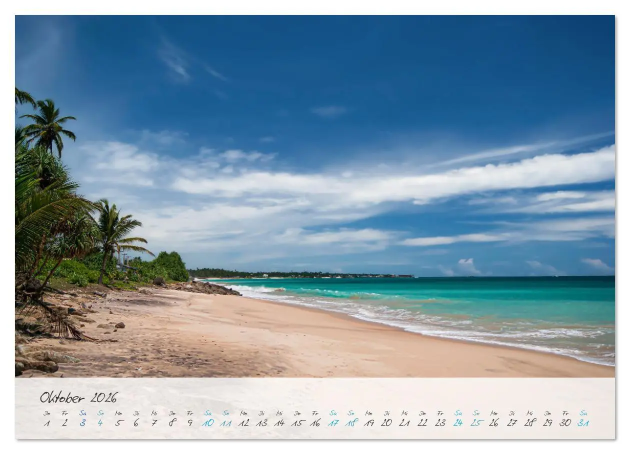 Bild: 9783457307168 | Verliebt in Sri Lanka (Wandkalender 2026 DIN A4 quer), CALVENDO...