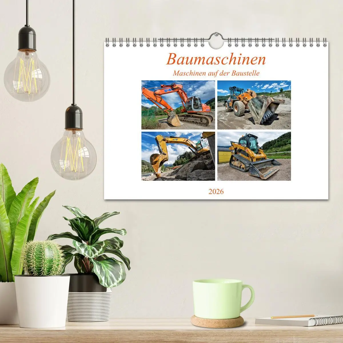 Bild: 9783457857168 | Baumaschinen - Maschinen auf der Baustelle (Wandkalender 2026 DIN...