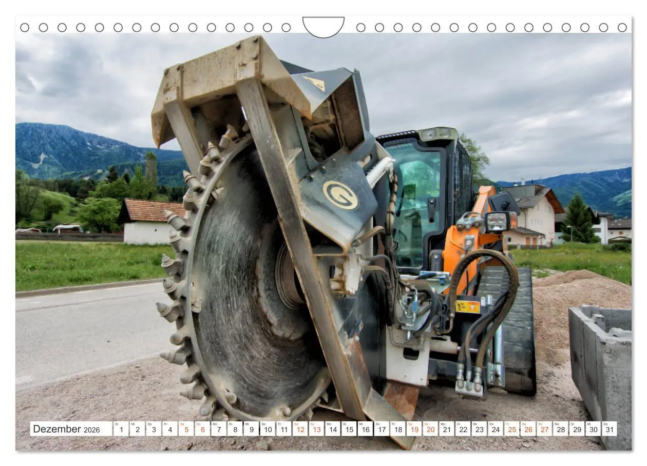 Bild: 9783457857168 | Baumaschinen - Maschinen auf der Baustelle (Wandkalender 2026 DIN...