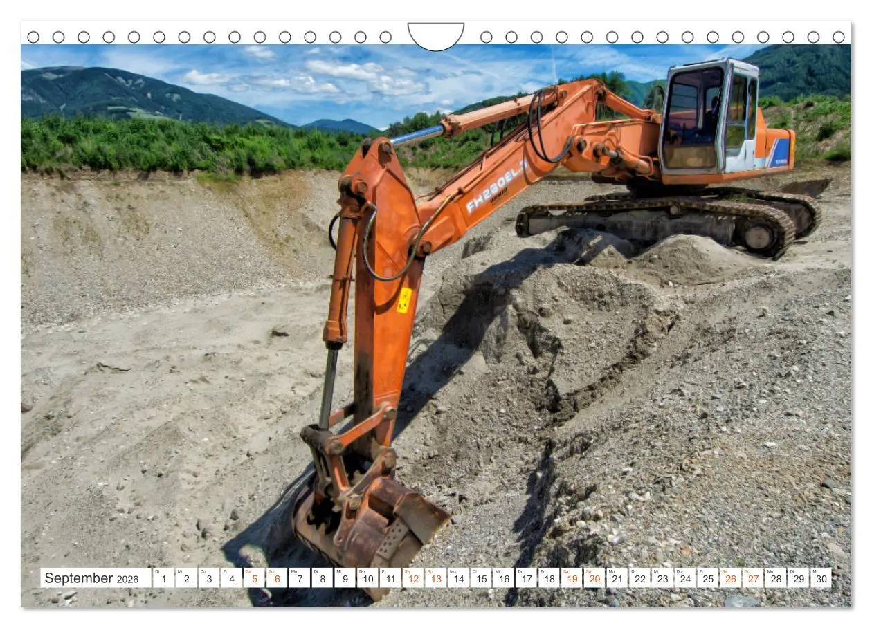Bild: 9783457857168 | Baumaschinen - Maschinen auf der Baustelle (Wandkalender 2026 DIN...