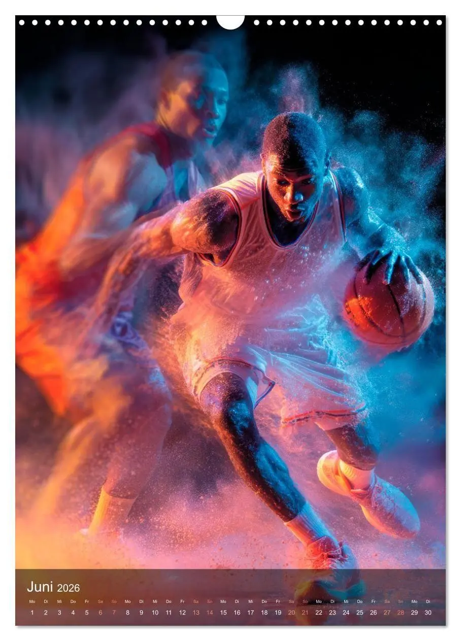 Bild: 9783516707168 | Basketball - Die visuelle Kraft des Sports (Wandkalender 2026 DIN...