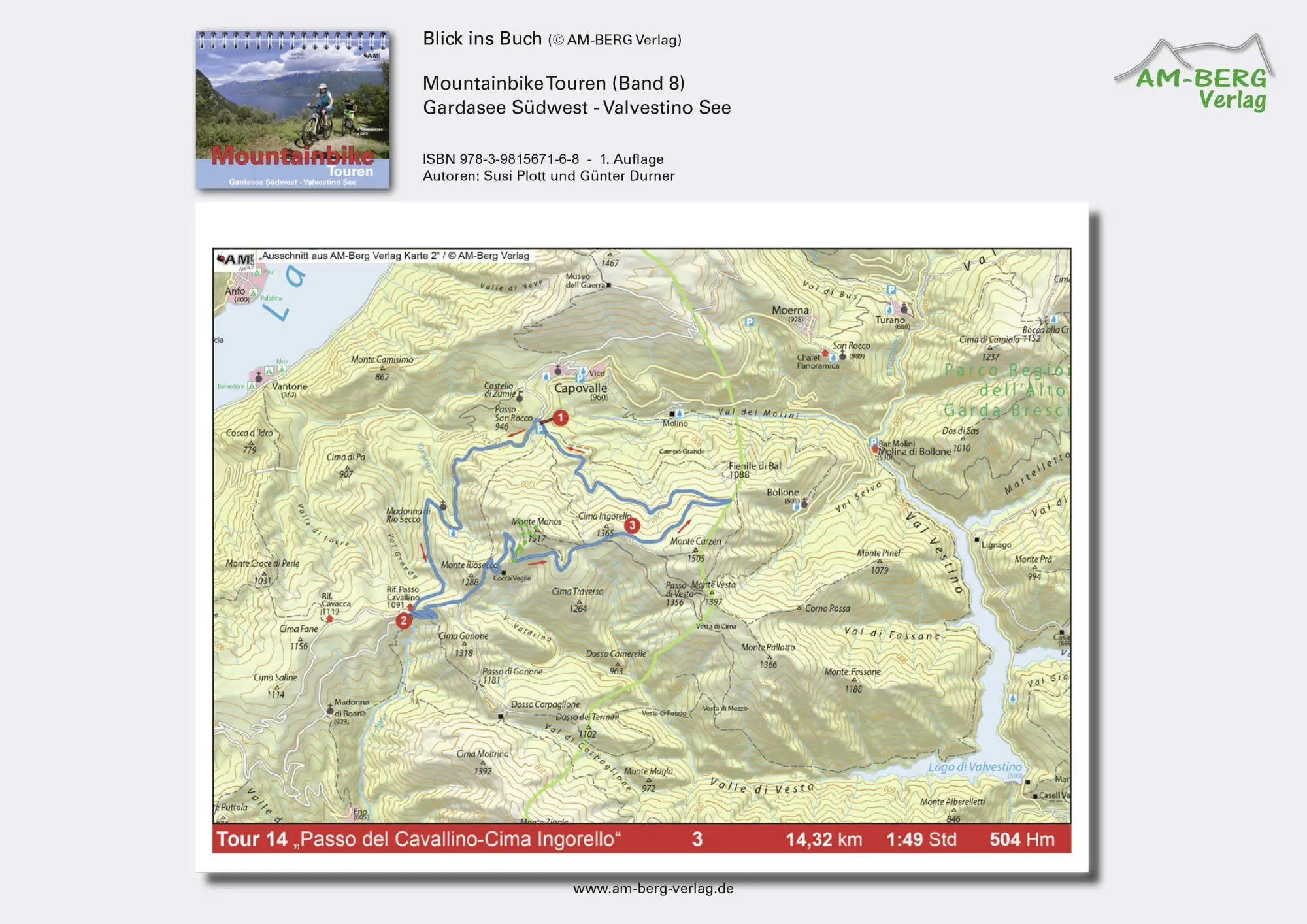 Bild: 9783981567168 | Mountainbike Touren Gardasee Südwest - Valvestino See | Band 8 | Buch