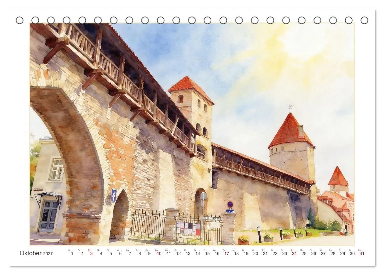 Bild: 9783516797268 | Hauptstadtreise durch's Baltikum (Tischkalender 2027 DIN A5 quer),...