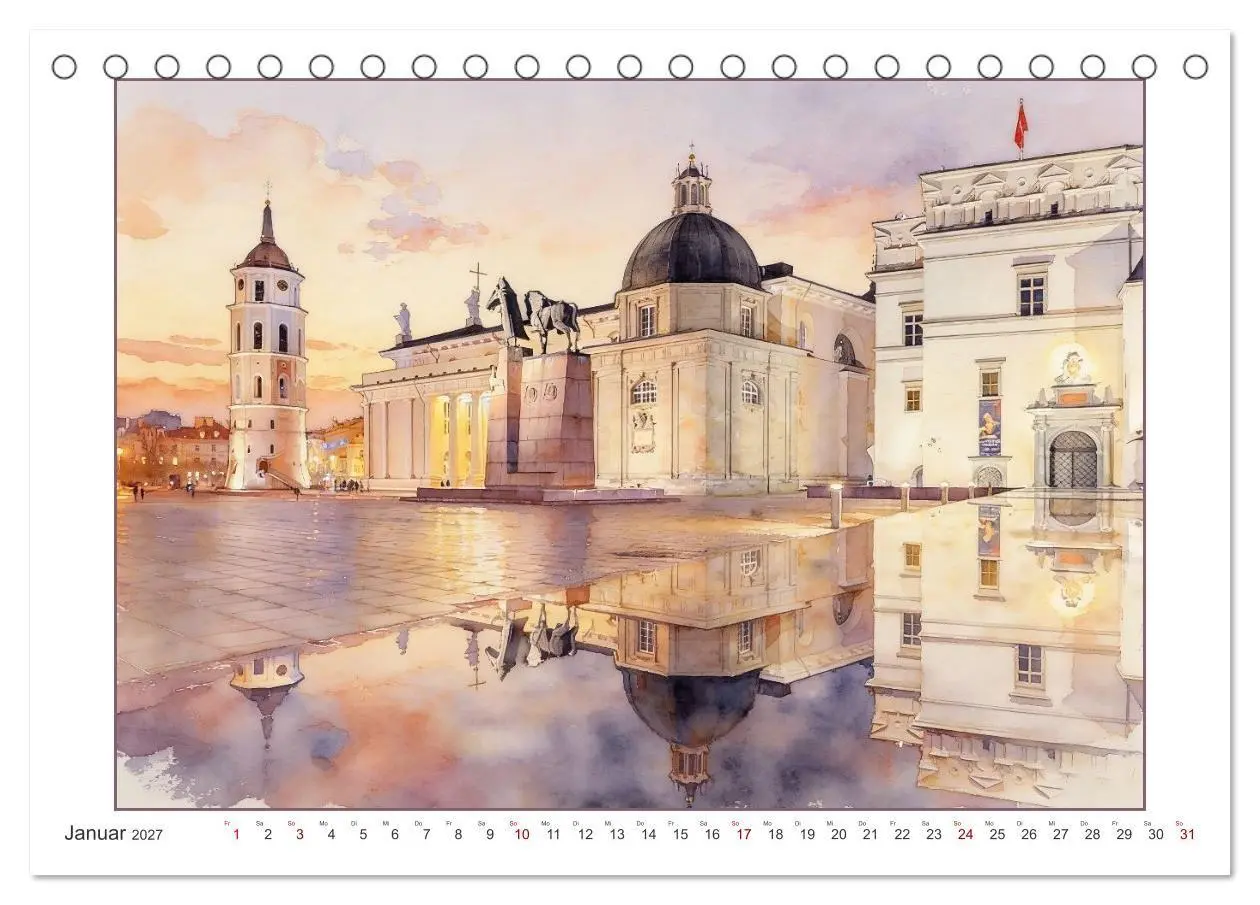Bild: 9783516797268 | Hauptstadtreise durch's Baltikum (Tischkalender 2027 DIN A5 quer),...