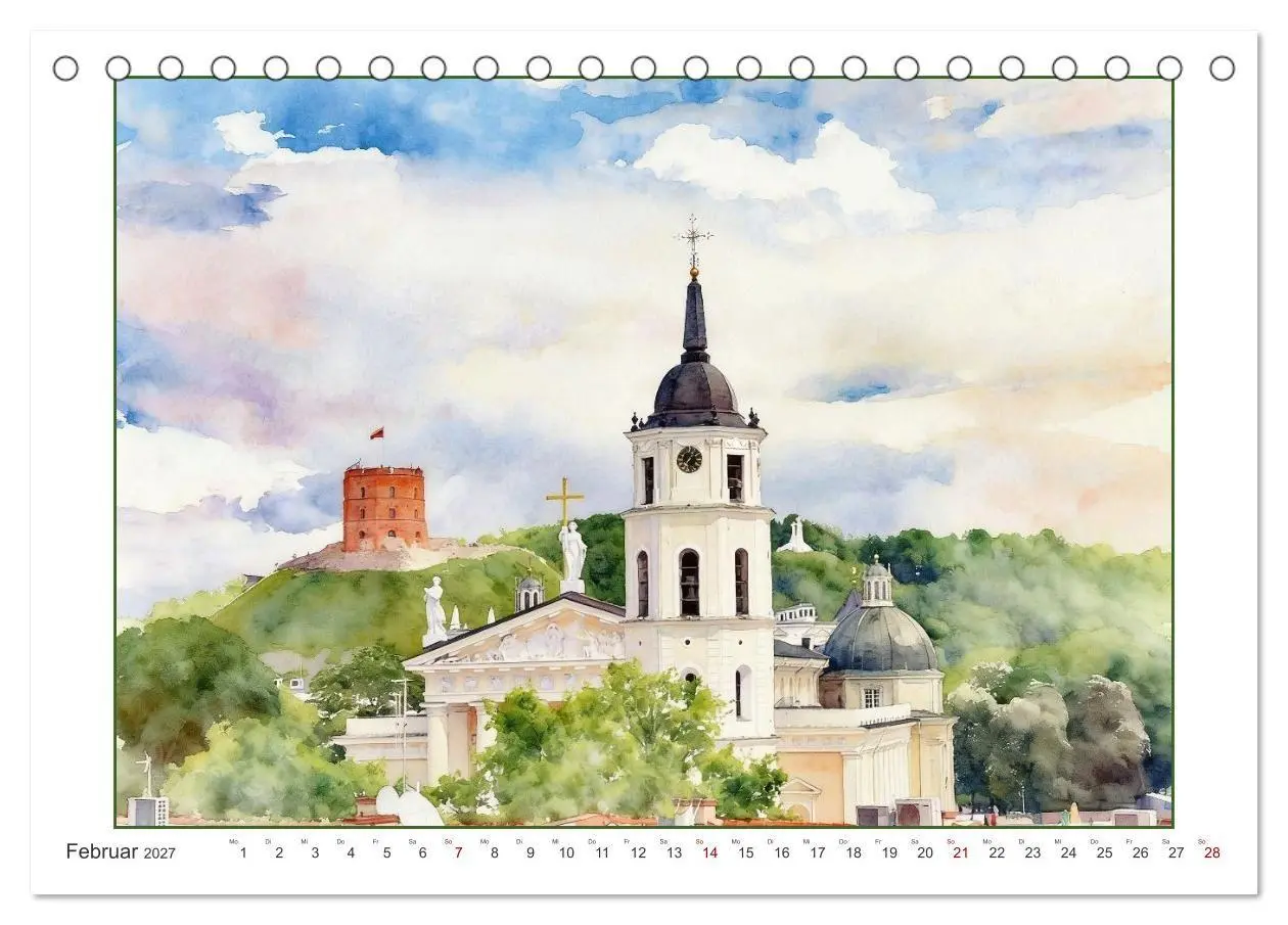 Bild: 9783516797268 | Hauptstadtreise durch's Baltikum (Tischkalender 2027 DIN A5 quer),...