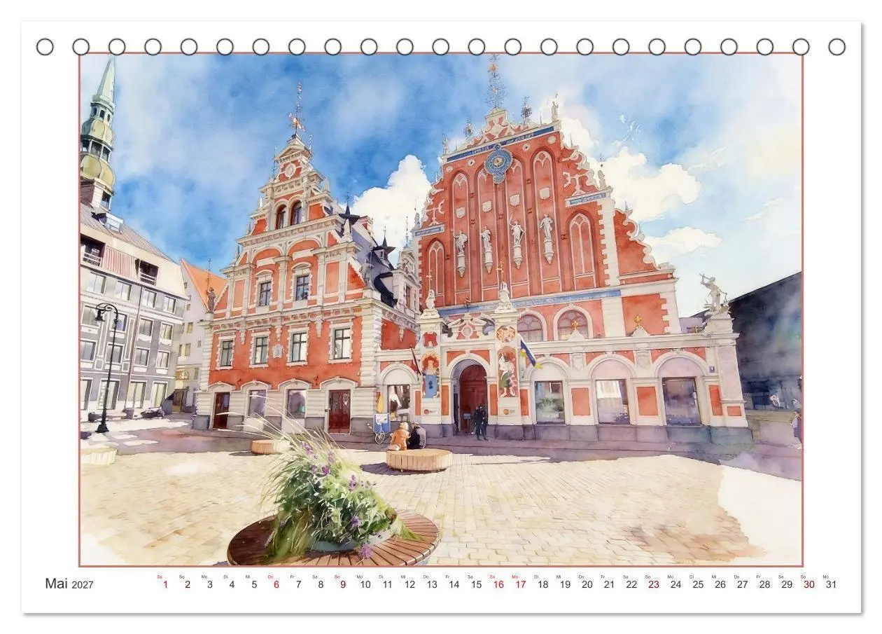 Bild: 9783516797268 | Hauptstadtreise durch's Baltikum (Tischkalender 2027 DIN A5 quer),...