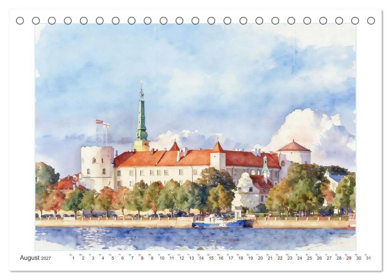 Bild: 9783516797268 | Hauptstadtreise durch's Baltikum (Tischkalender 2027 DIN A5 quer),...