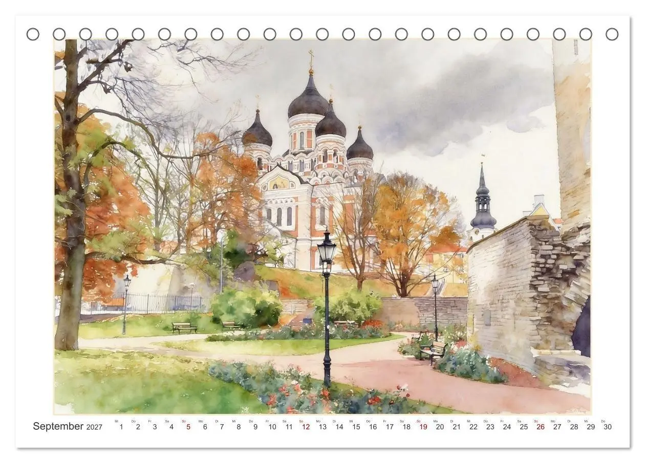 Bild: 9783516797268 | Hauptstadtreise durch's Baltikum (Tischkalender 2027 DIN A5 quer),...
