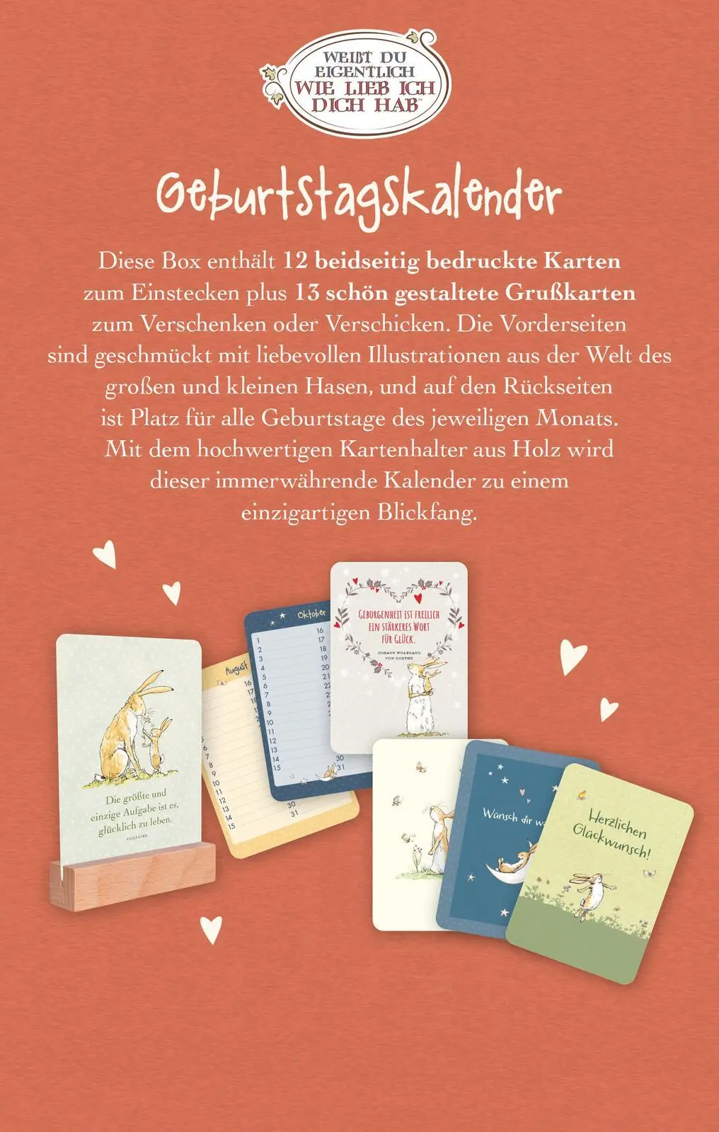 Rückseite: 4014489137368 | Weißt du eigentlich, wie lieb ich dich hab? Geburtstagskalender im...