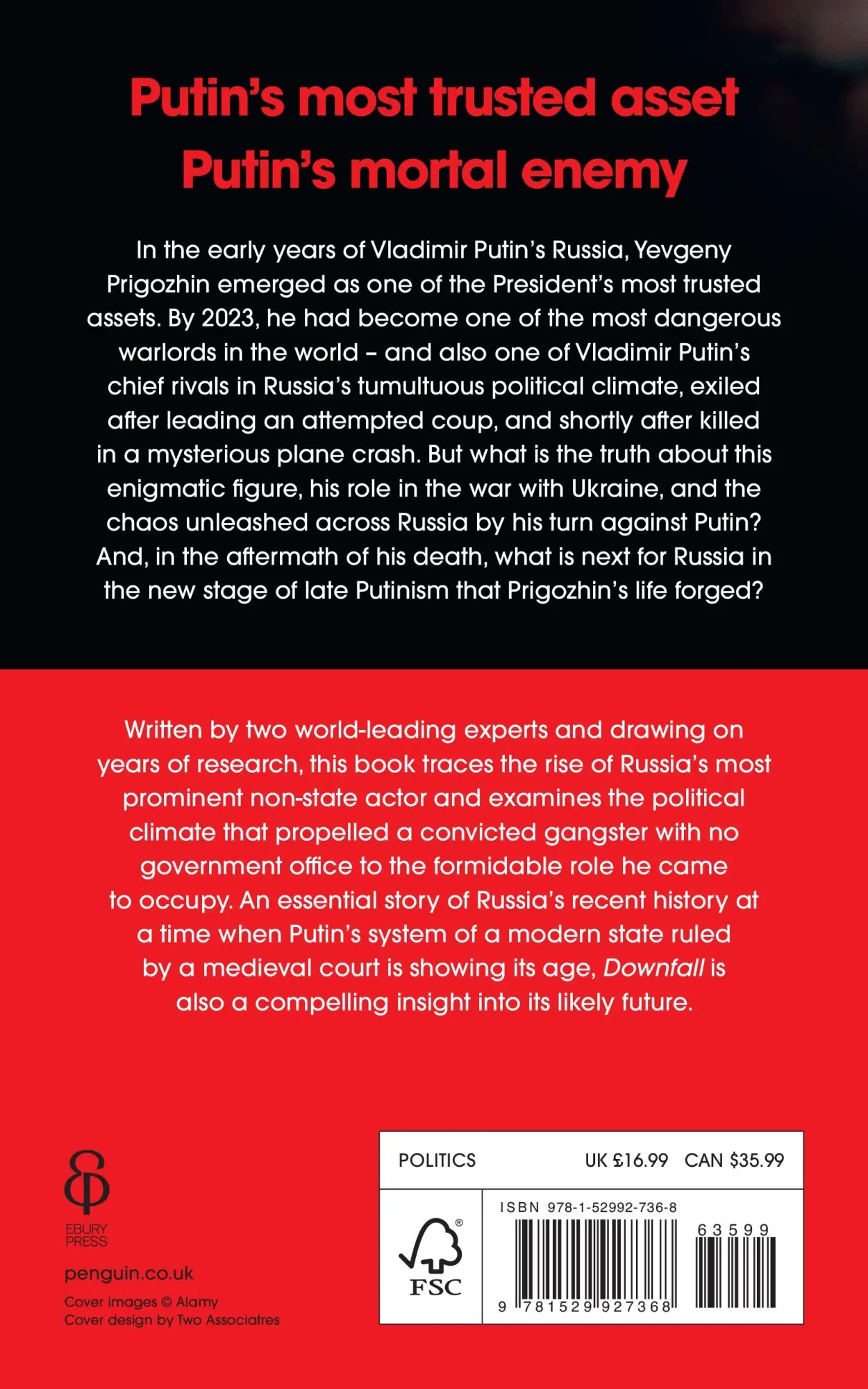 Rückseite: 9781529927368 | Downfall | Putin, Prigozhin, and the fight for the future of Russia