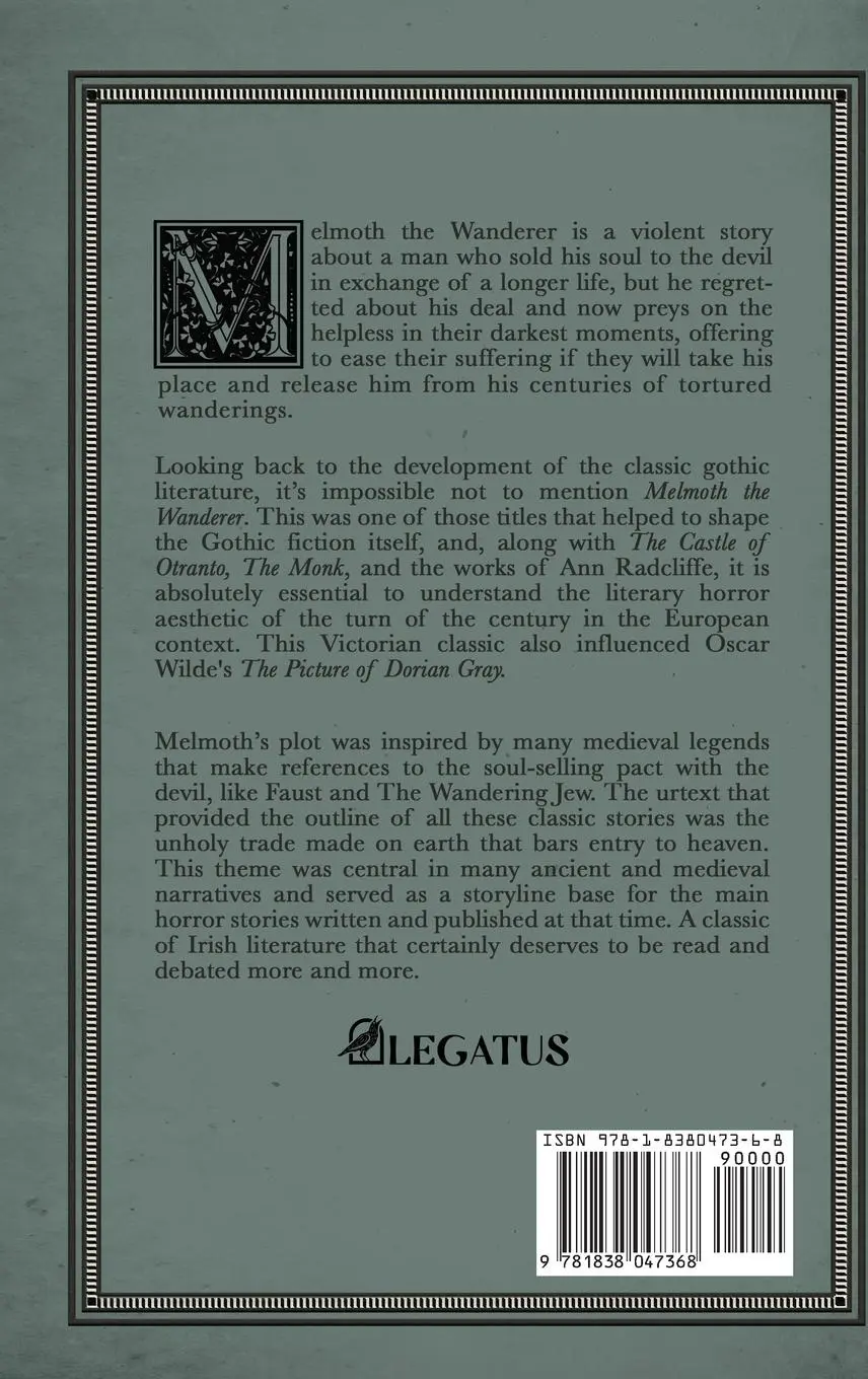 Rückseite: 9781838047368 | Melmoth the Wanderer (Illustrated and Annotated) | Maturin (u. a.)