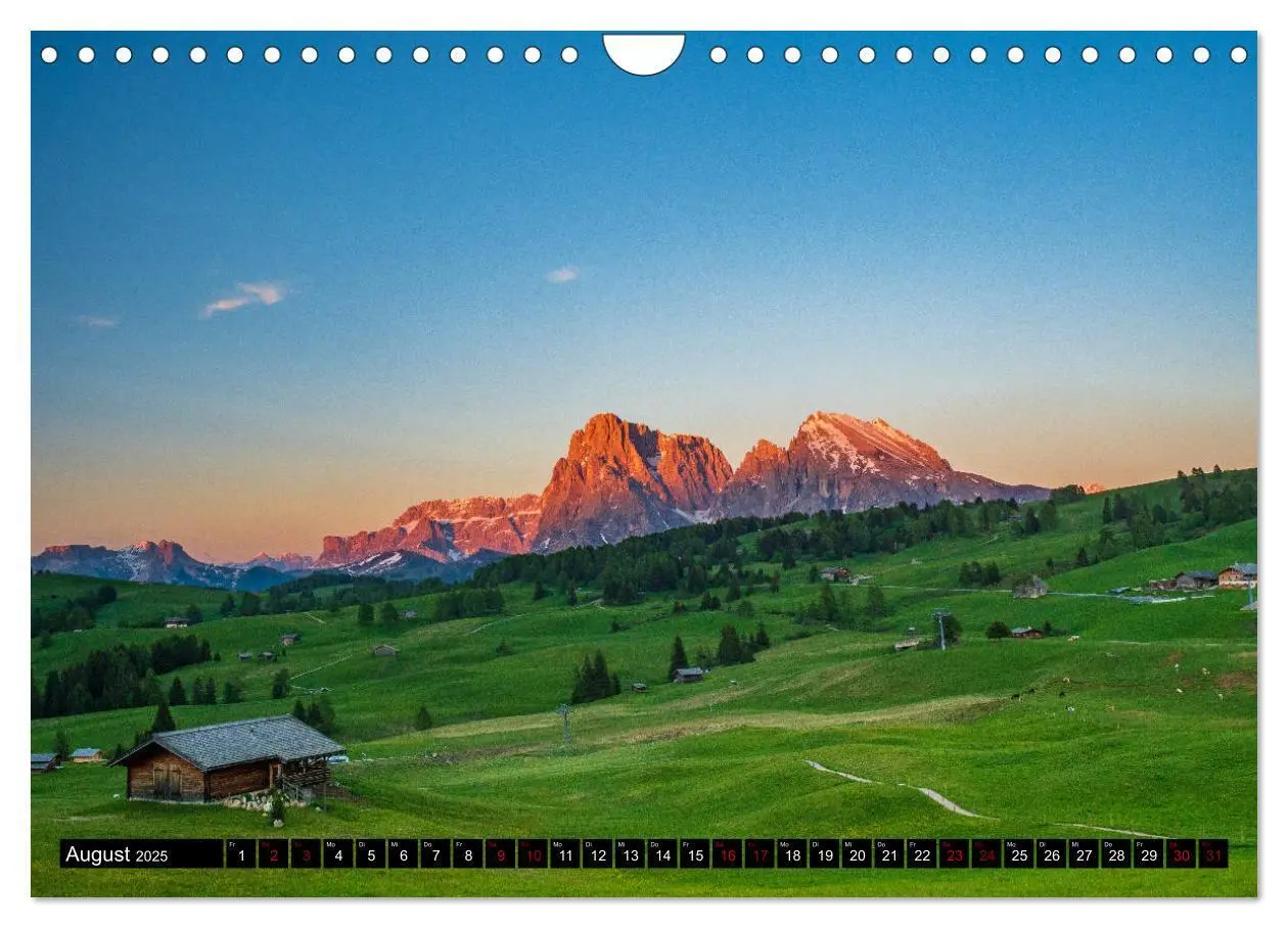 Bild: 9783435127368 | Sehnsucht Seiser Alm (Wandkalender 2025 DIN A4 quer), CALVENDO...