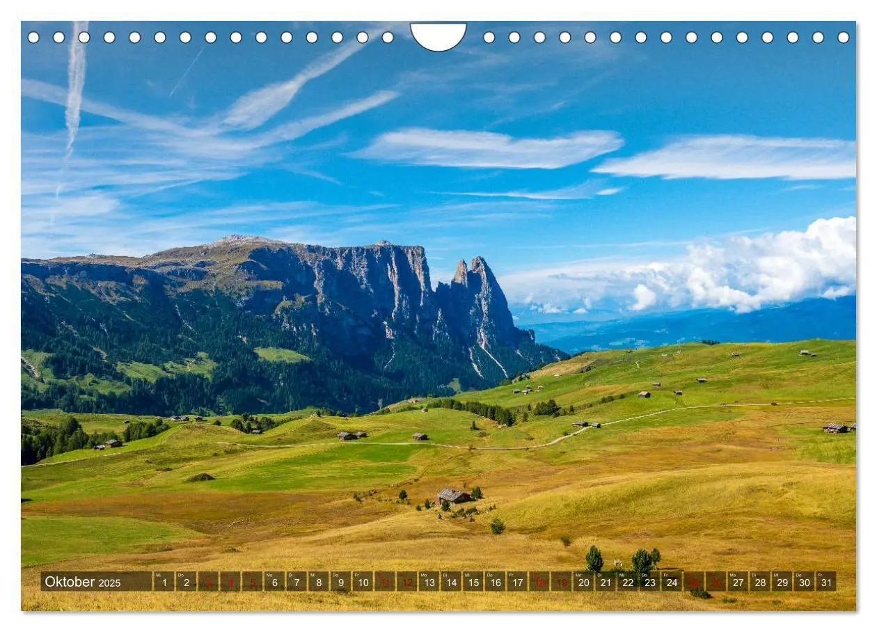 Bild: 9783435127368 | Sehnsucht Seiser Alm (Wandkalender 2025 DIN A4 quer), CALVENDO...
