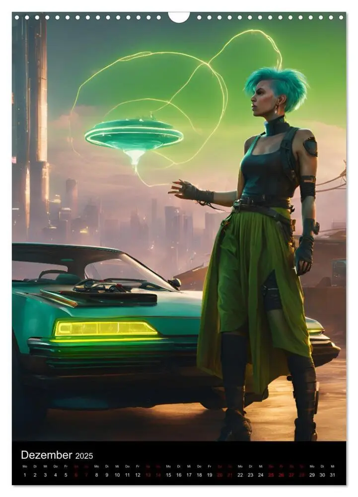 Bild: 9783457217368 | Die Hexen von Cyberpunk City (Wandkalender 2025 DIN A3 hoch),...