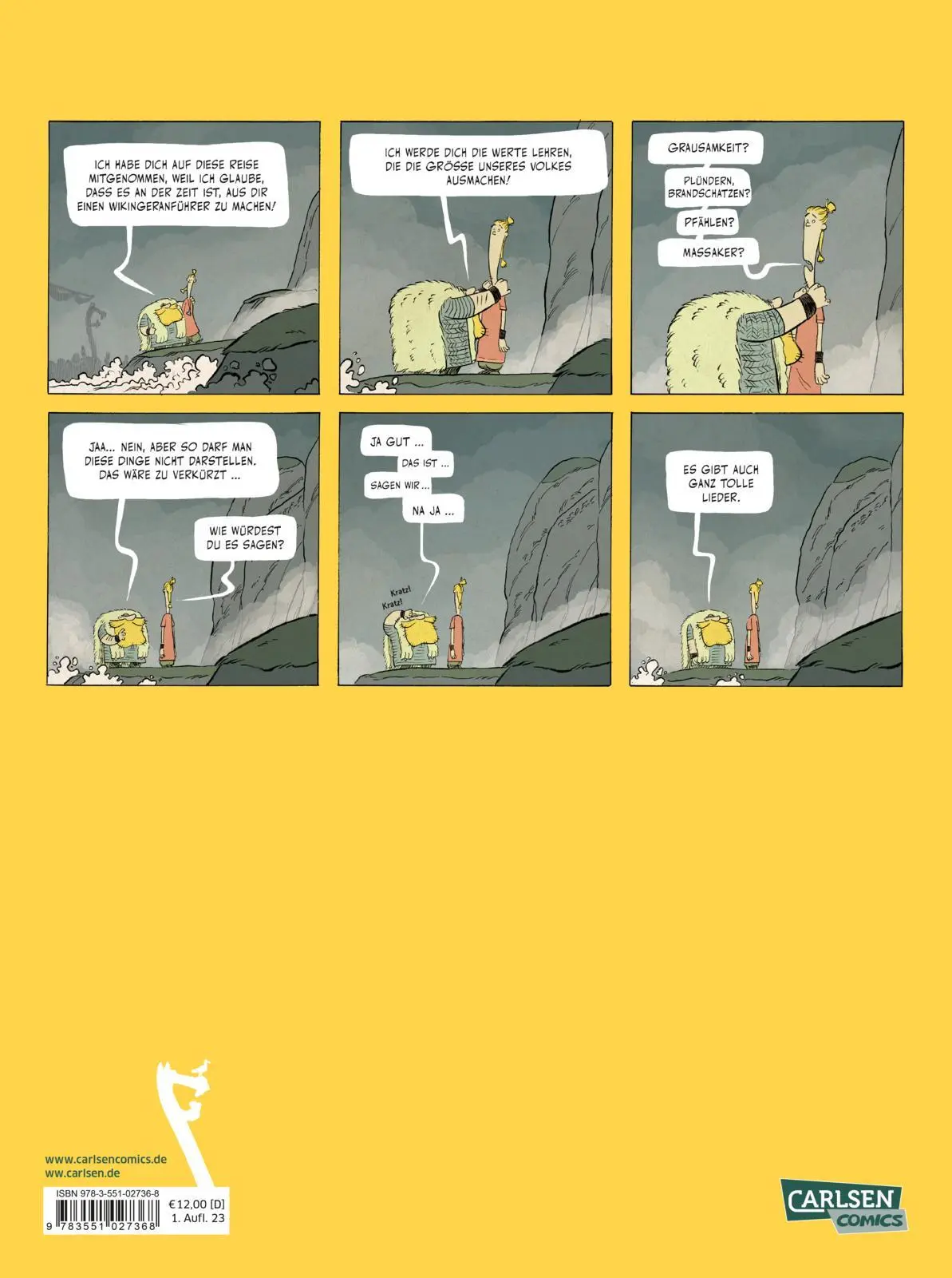 Rückseite: 9783551027368 | Wikinger im Nebel 1 | Wilfrid Lupano | Taschenbuch | 64 S. | Deutsch