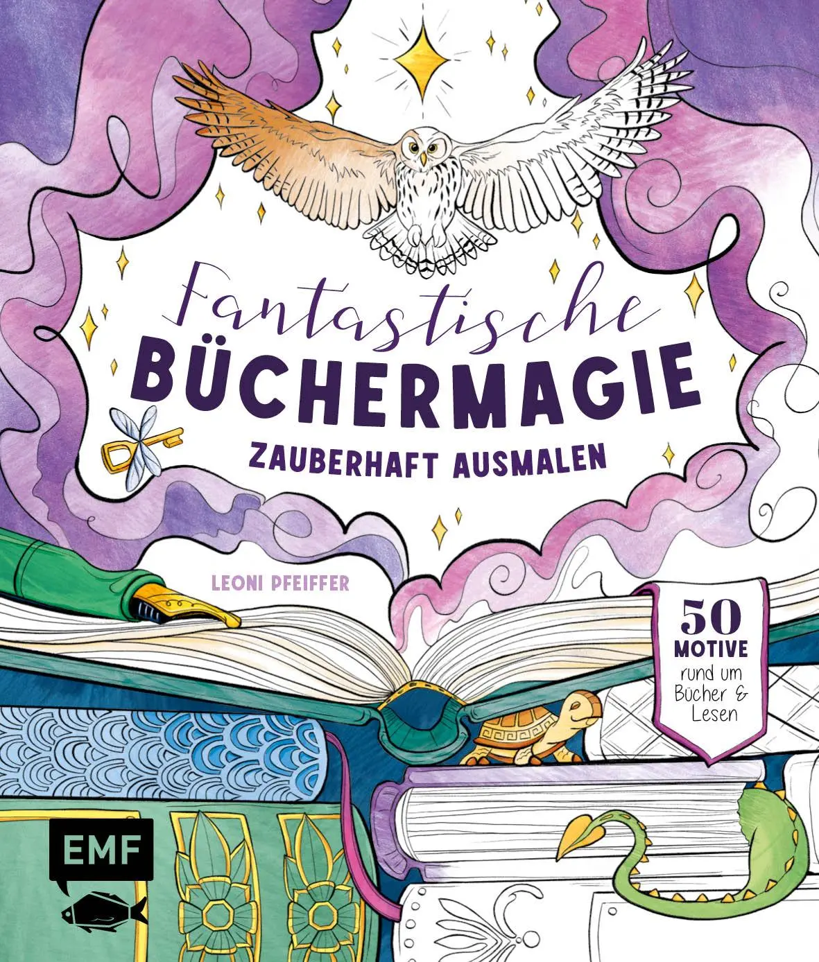 Cover: 9783745927368 | Fantastische Büchermagie - Zauberhafte Lesewelten zum Ausmalen | Buch