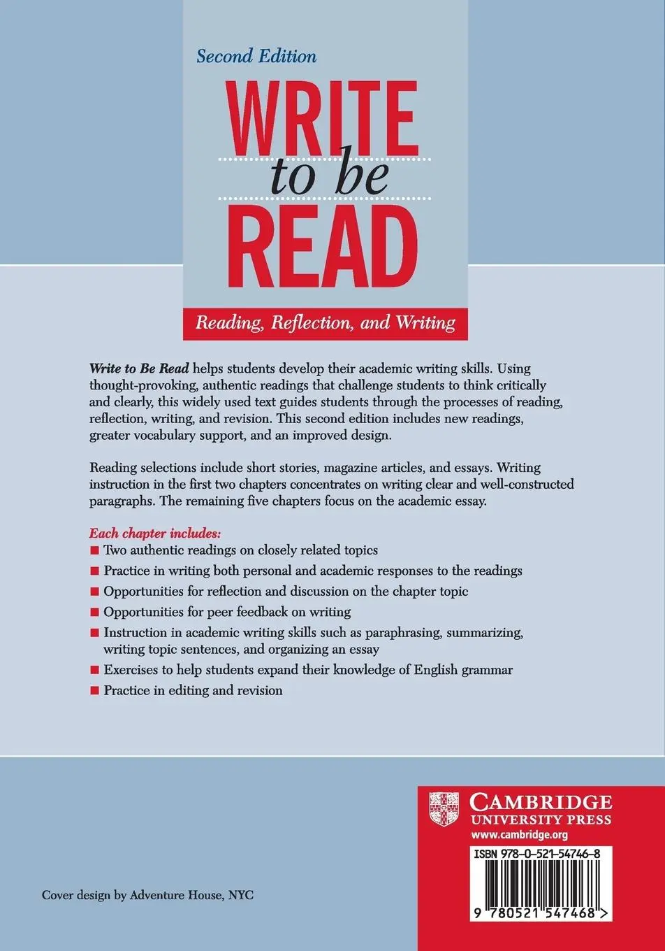 Rückseite: 9780521547468 | Write to be Read | William R. Smalzer | Taschenbuch | Englisch | 2005