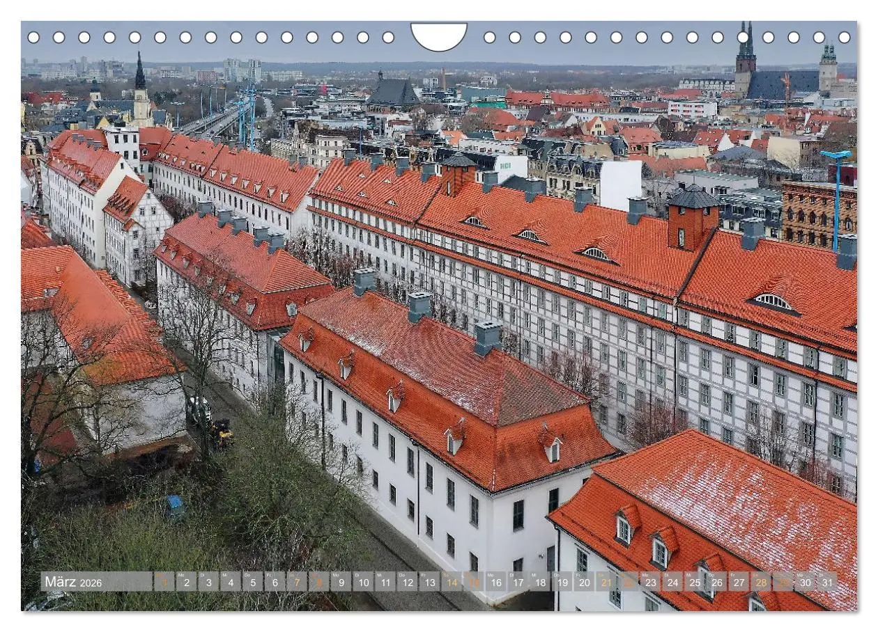Bild: 9783457377468 | HALLE SAALE GEDROHNT 2026 (Wandkalender 2026 DIN A4 quer), CALVENDO...