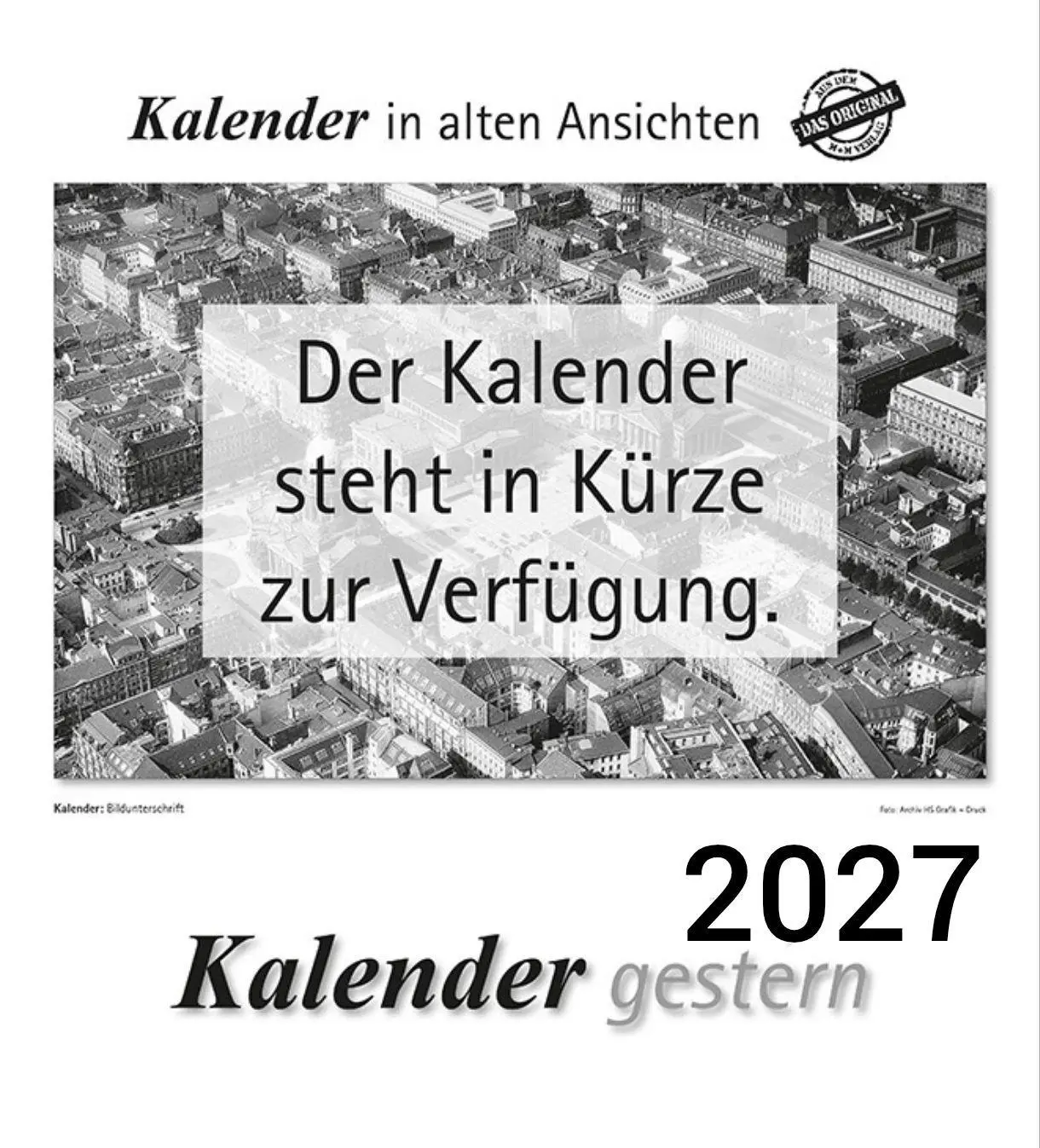 Cover: 9783961667468 | Euskirchen gestern 2027 | Euskirchen in alten Ansichten | Kalender