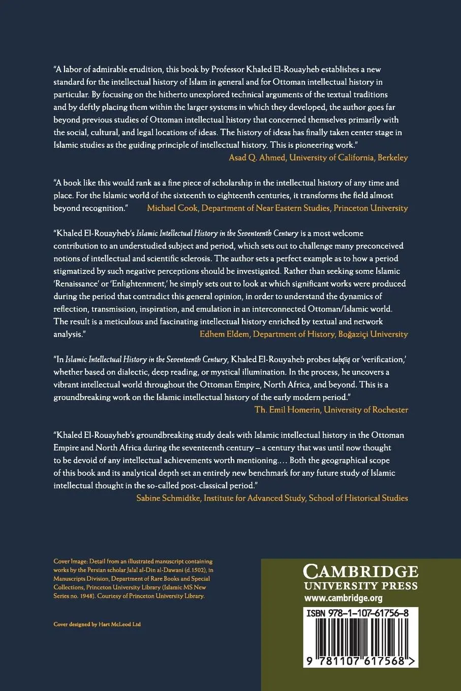 Rückseite: 9781107617568 | Islamic Intellectual History in the Seventeenth Century | El-Rouayheb