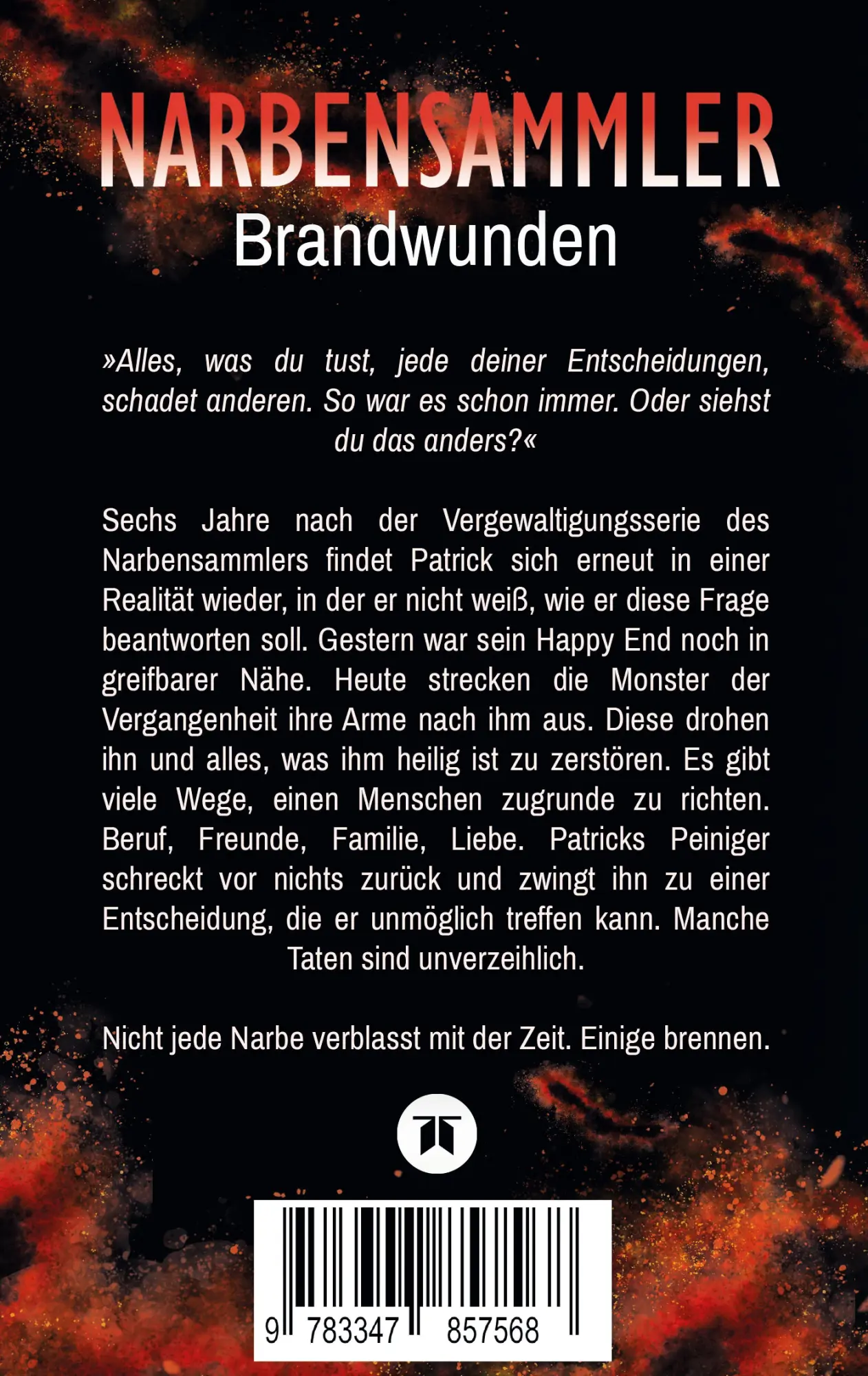 Rückseite: 9783347857568 | Narbensammler | Brandwunden | Jessica Keim | Taschenbuch | 368 S.