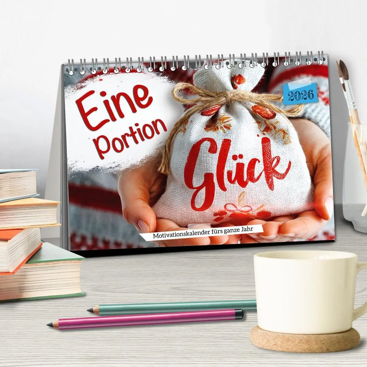 Bild: 9783516697568 | Eine Portion Glück - Motivationskalender fürs ganze Jahr...