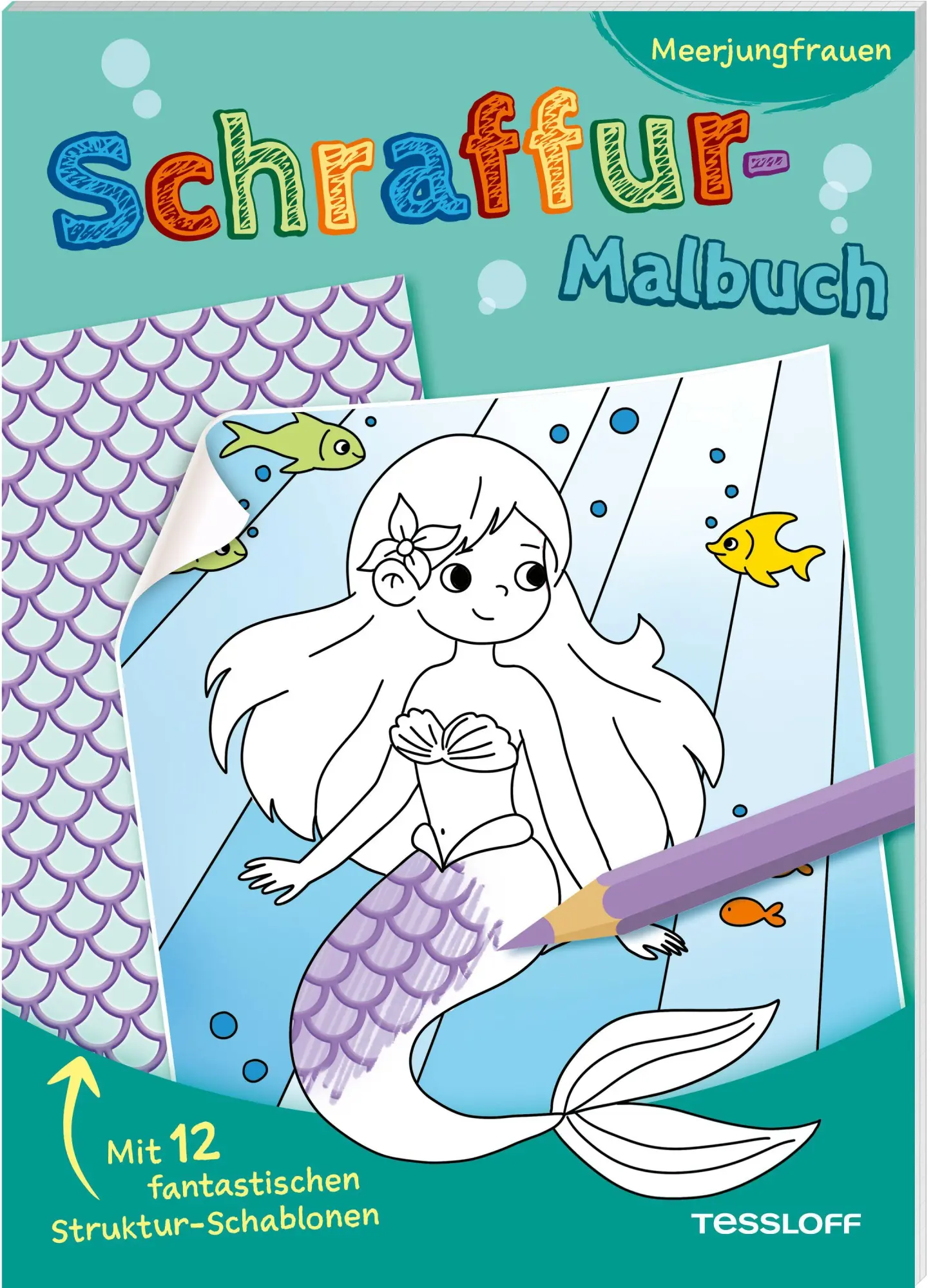 Cover: 9783788647568 | Schraffur-Malbuch. Meerjungfrauen | Carmen Eisendle | Taschenbuch