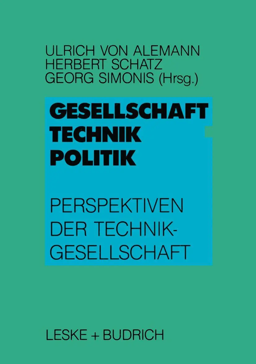Cover: 9783810007568 | Gesellschaft - Technik - Politik | Ulrich Alemann (u. a.) | Buch