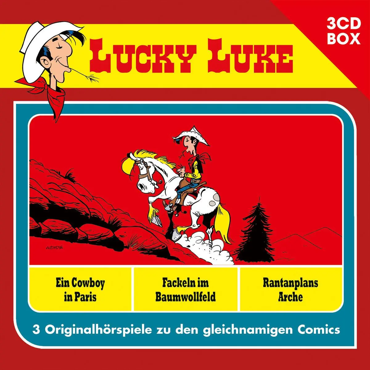 Cover: 602465827668 | Lucky Luke - 3CD Hörspielbox Vol. 3 | Audio-CD | Hörspielboxen | 2024