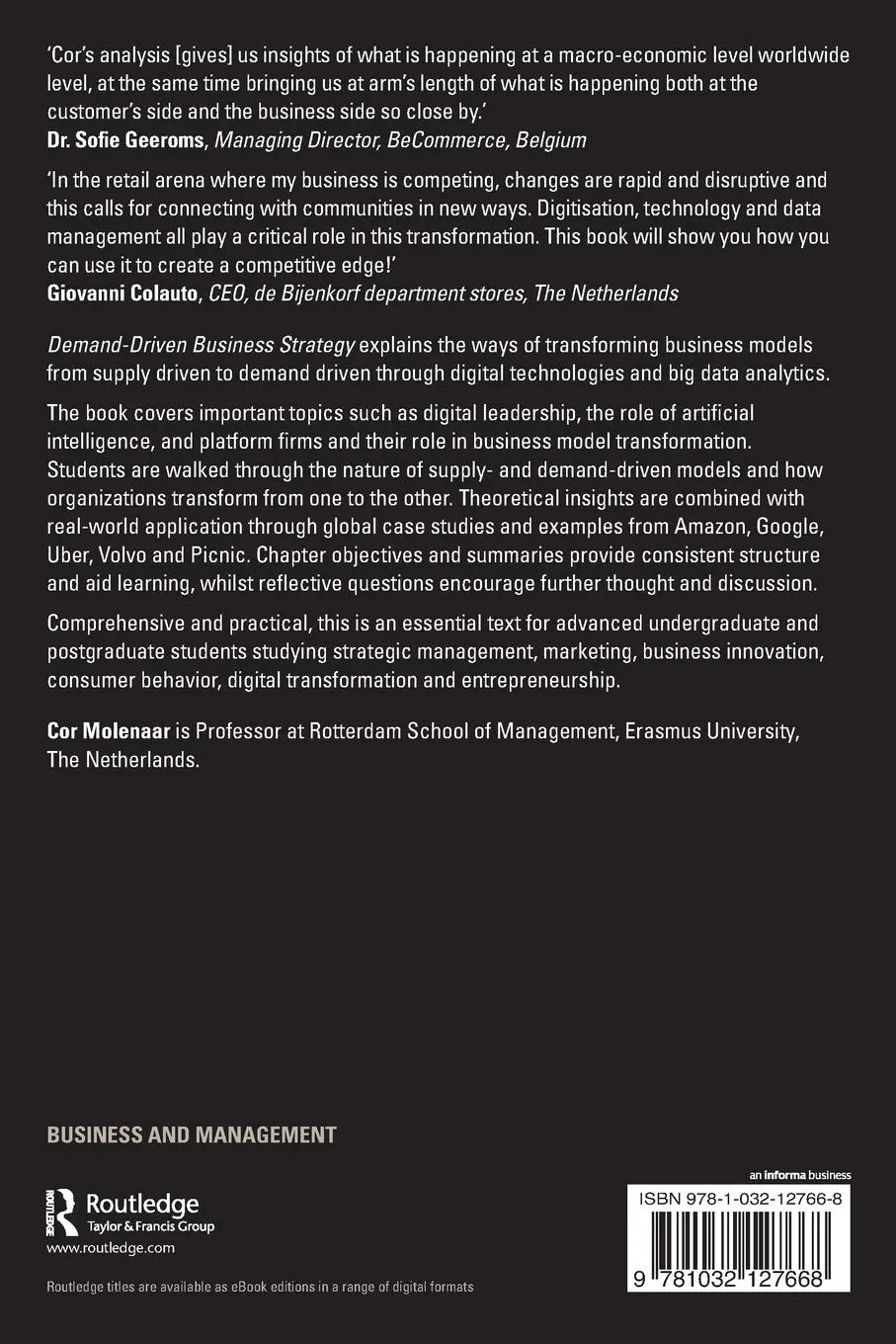 Rückseite: 9781032127668 | Demand-Driven Business Strategy | Cor Molenaar | Taschenbuch | 2022