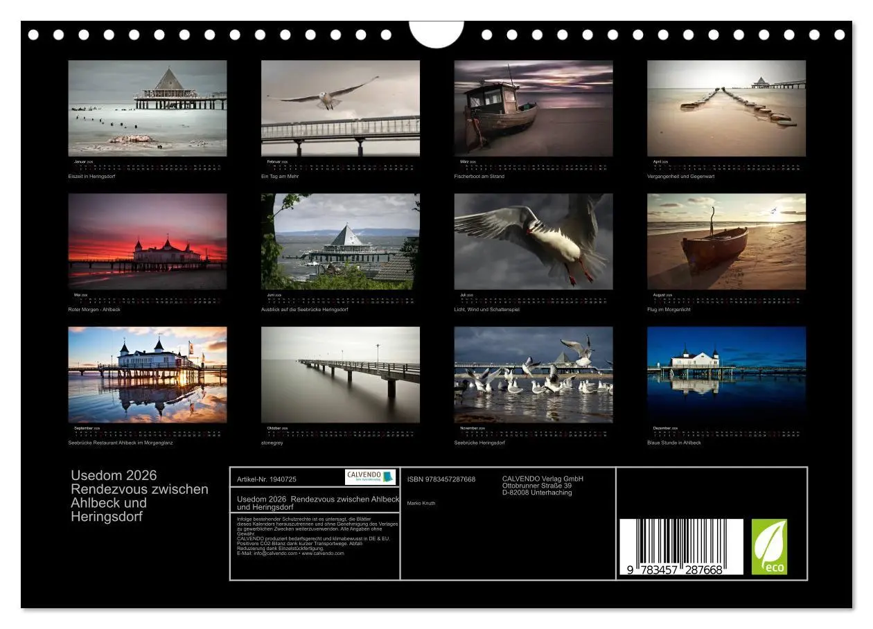 Bild: 9783457287668 | Usedom 2026 Rendezvous zwischen Ahlbeck und Heringsdorf...