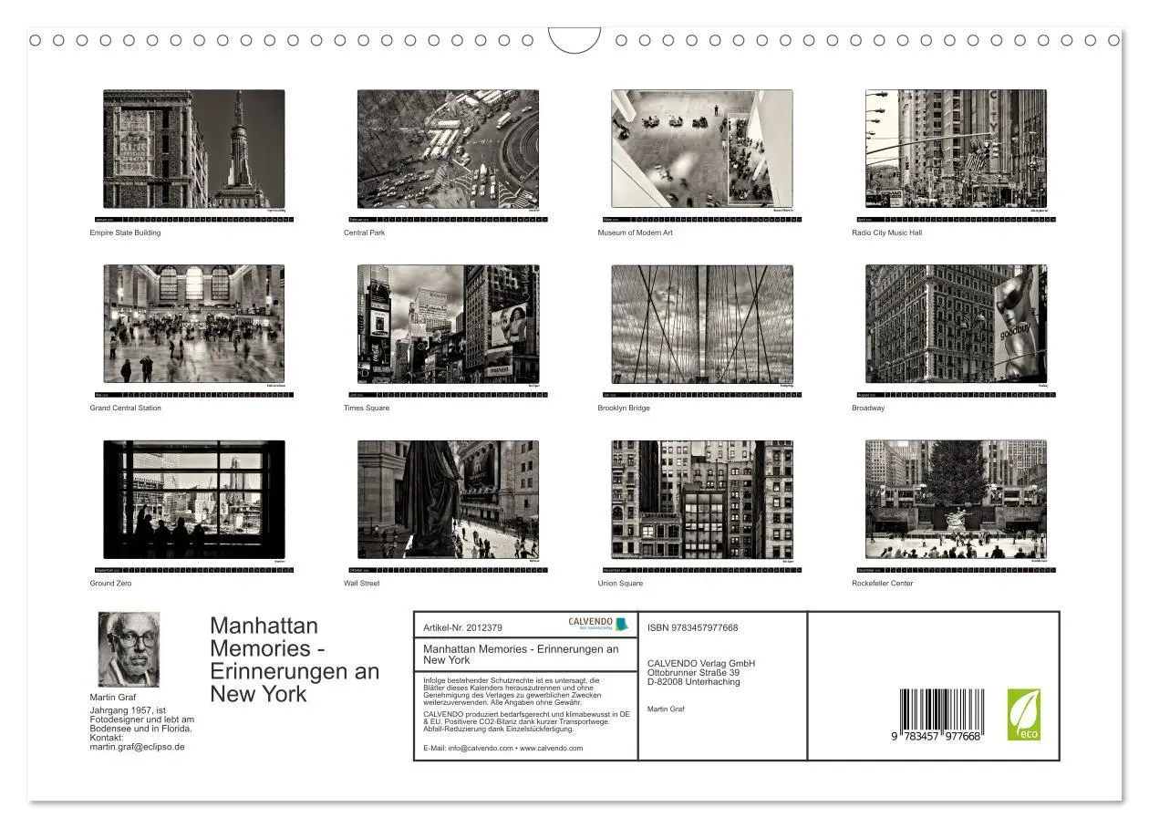 Bild: 9783457977668 | Manhattan Memories - Erinnerungen an New York (Wandkalender 2026...