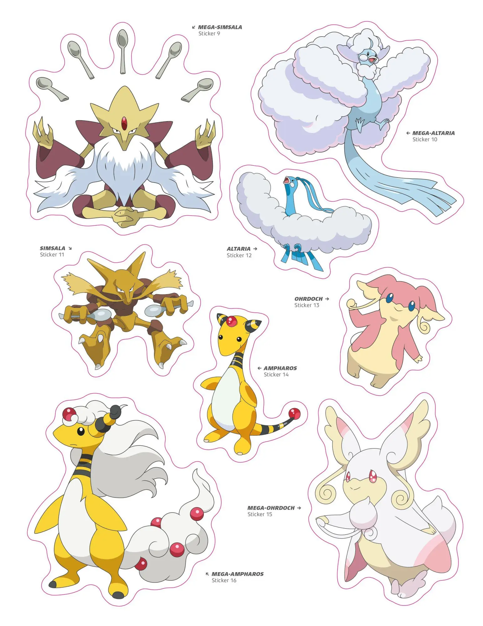 Bild: 9783833247668 | Pokémon: Das offizielle Stickerbuch der Mega-Entwicklungen | Buch