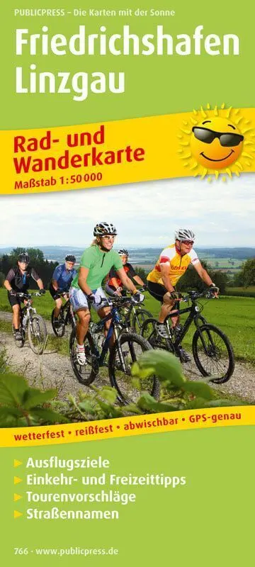 Cover: 9783899207668 | Publicpress Rad- und Wanderkarte Friedrichshafen 1:50.000 | Deutsch