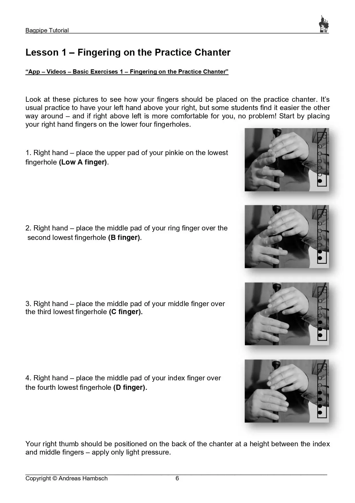 Bild: 9783981997668 | Bagpipe Tutorial - incl. app cooperation | Andreas Hambsch | Buch
