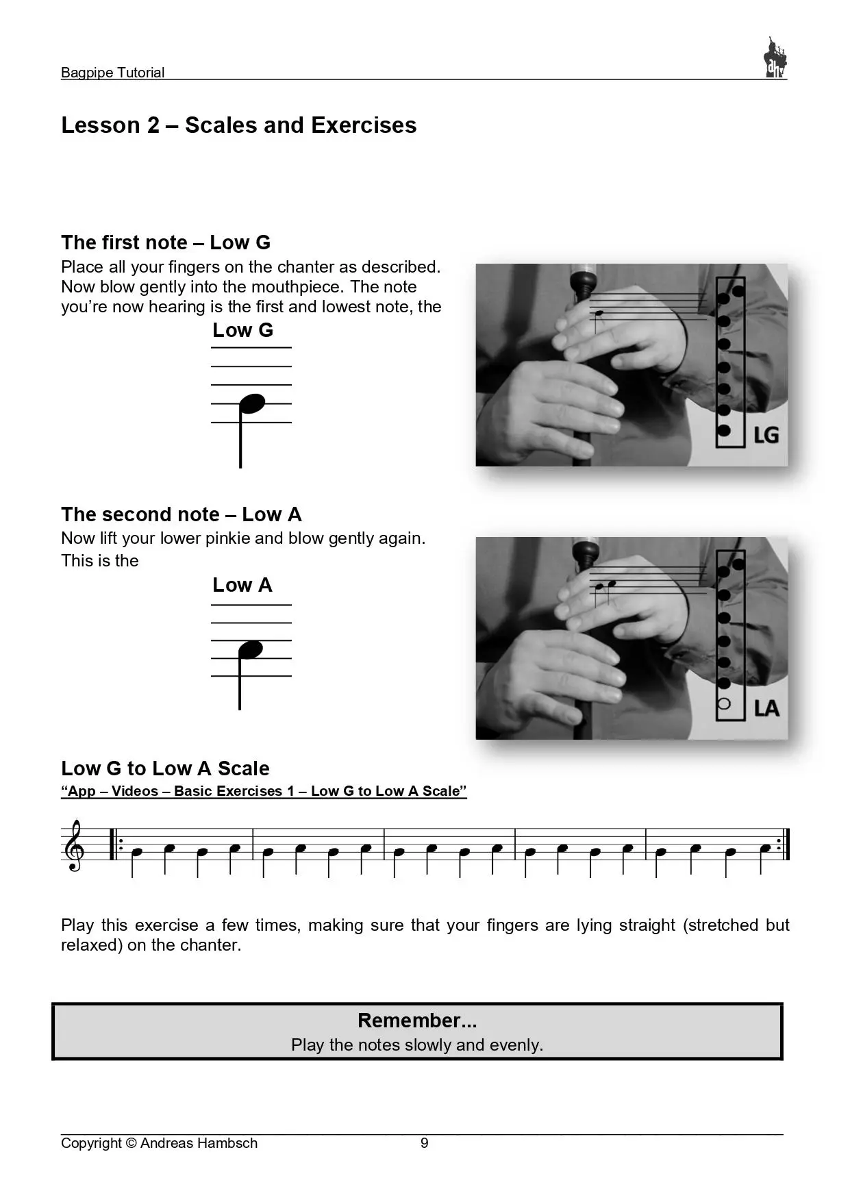 Bild: 9783981997668 | Bagpipe Tutorial - incl. app cooperation | Andreas Hambsch | Buch