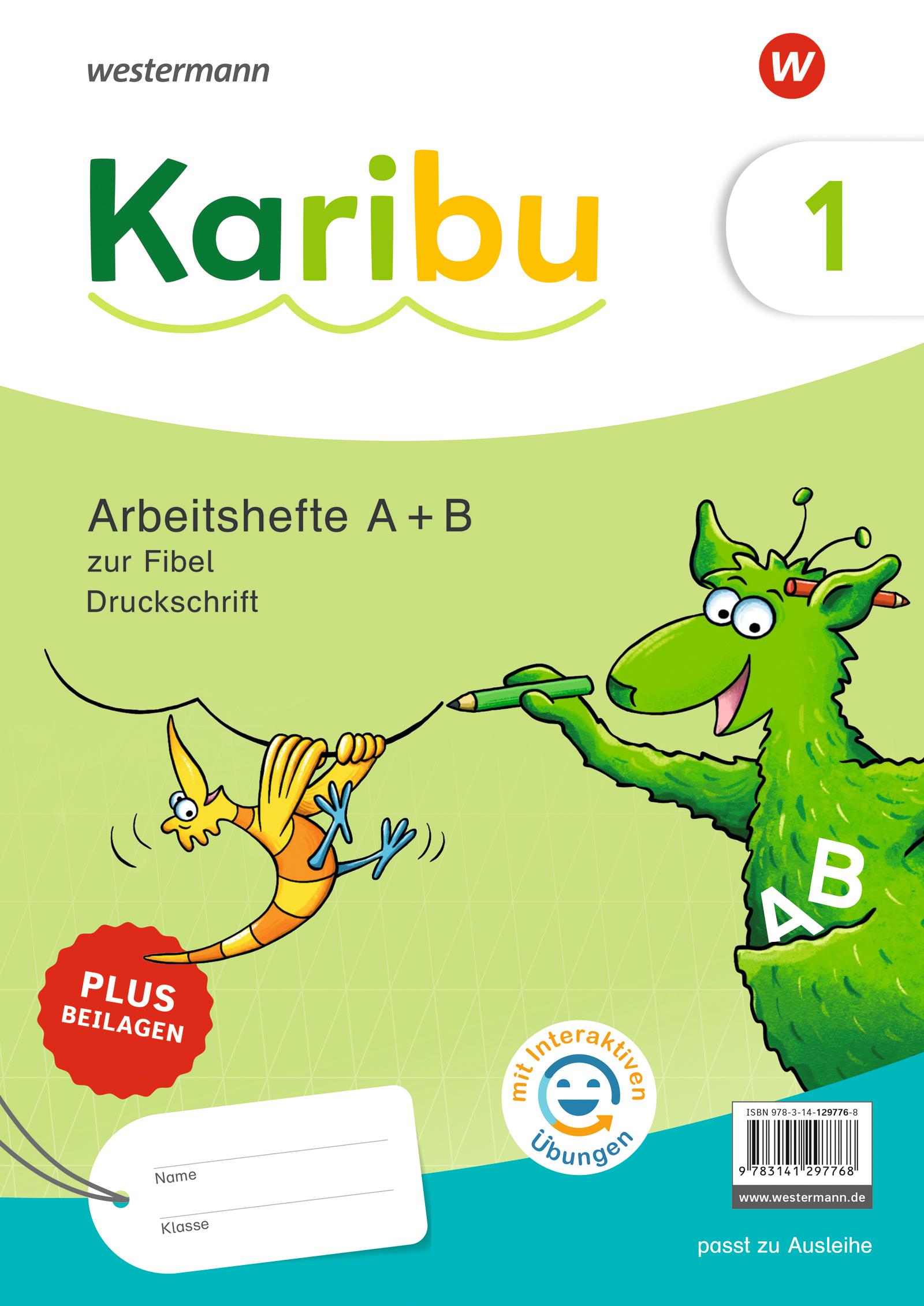 Cover: 9783141297768 | Karibu - Paket Arbeitshefte 1 (A+B) Druckschrift mit interaktiven...