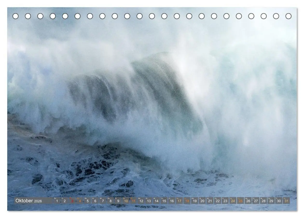 Bild: 9783457347768 | OCEAN POWER - Die Riesenwellen von Nazaré (Tischkalender 2026 DIN...