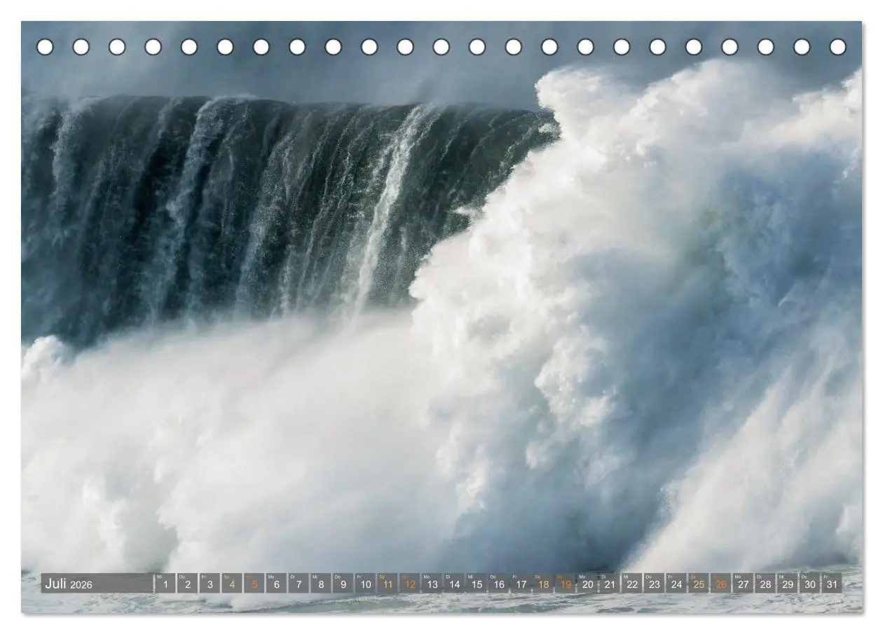 Bild: 9783457347768 | OCEAN POWER - Die Riesenwellen von Nazaré (Tischkalender 2026 DIN...