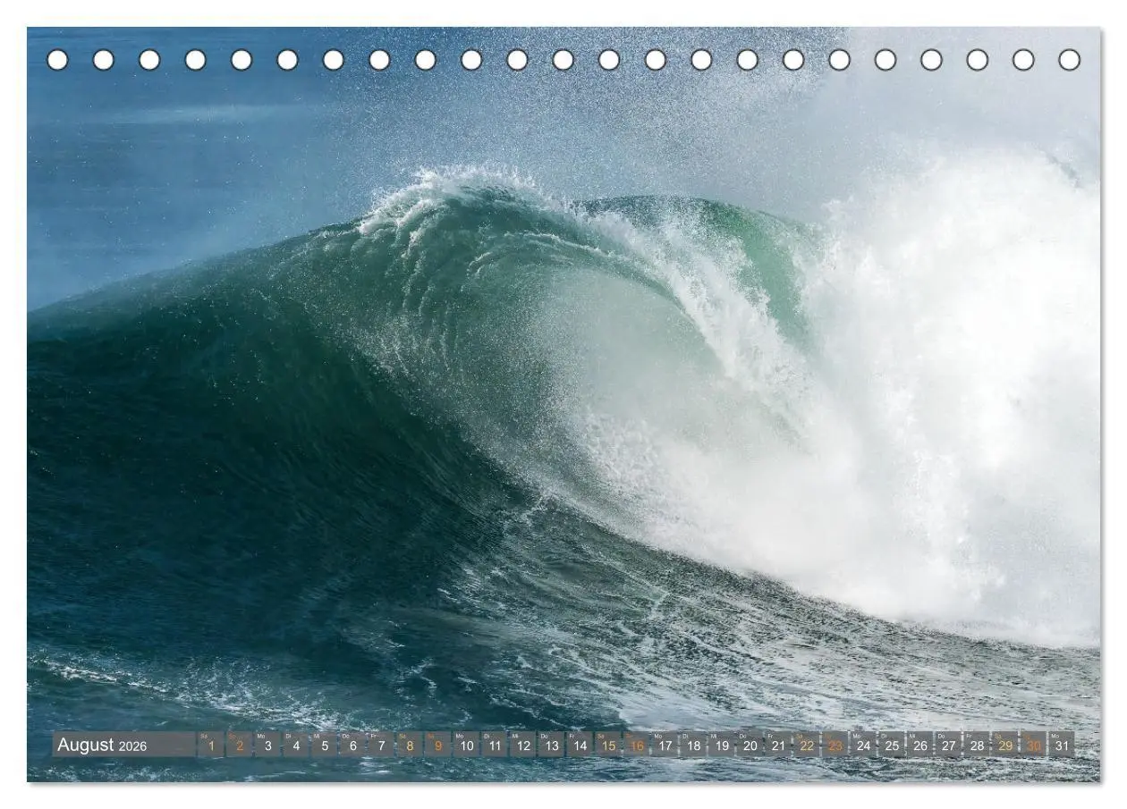 Bild: 9783457347768 | OCEAN POWER - Die Riesenwellen von Nazaré (Tischkalender 2026 DIN...