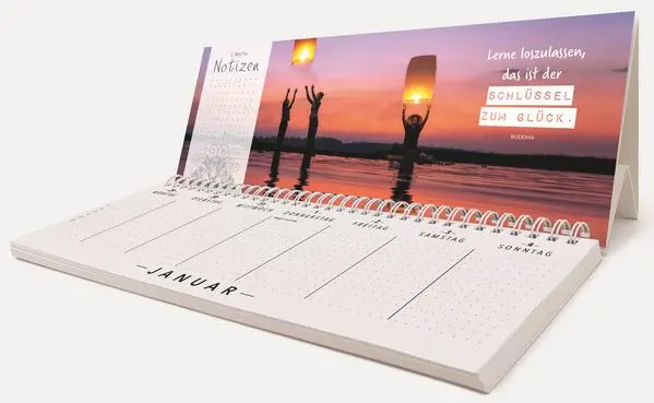 Bild: 9783731887768 | Tischquerkalender Dein Jahr im Einklang 2026 | Verlag Korsch | 128 S.