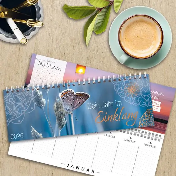 Bild: 9783731887768 | Tischquerkalender Dein Jahr im Einklang 2026 | Verlag Korsch | 128 S.