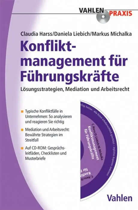 Cover: 9783800637768 | Konfliktmanagement für Führungskräfte, m. CD-ROM | Harss (u. a.)