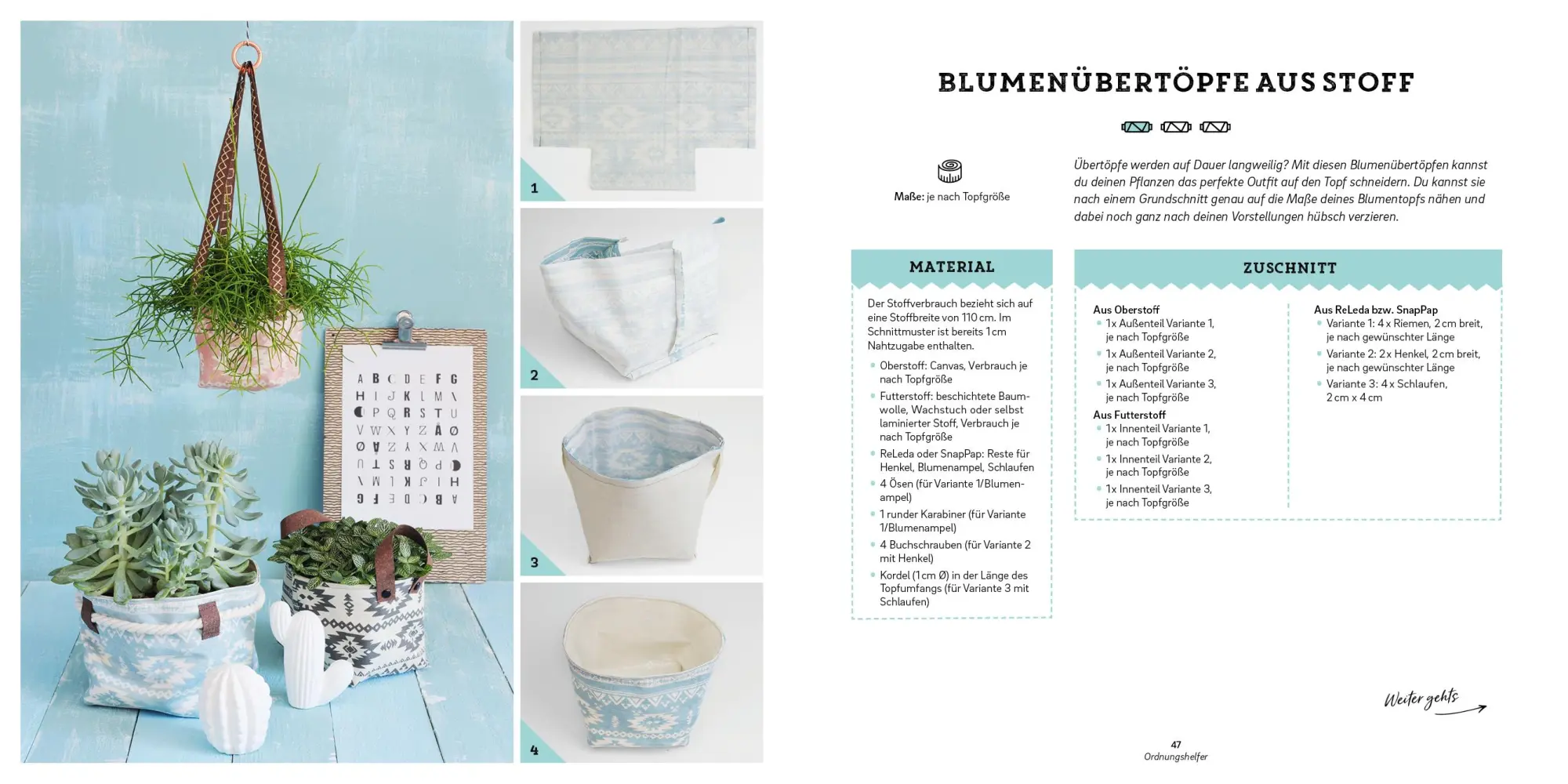 Bild: 9783863557768 | Fantastisch Praktisch - Ordnungshelfer nähen | Claudia Günther | Buch