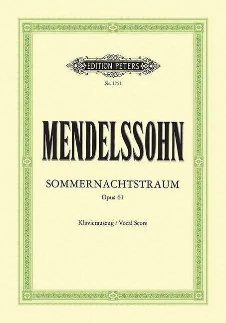 Cover: 9790014007768 | A Midsummer Nights Dream | (Kleinmichel) | Felix Mendelssohn Bartholdy