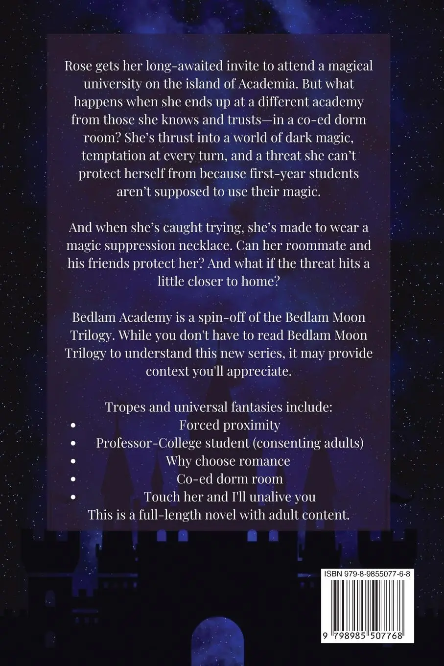 Rückseite: 9798985507768 | Bedlam Academy | Kathy Haan | Taschenbuch | Englisch | 2022