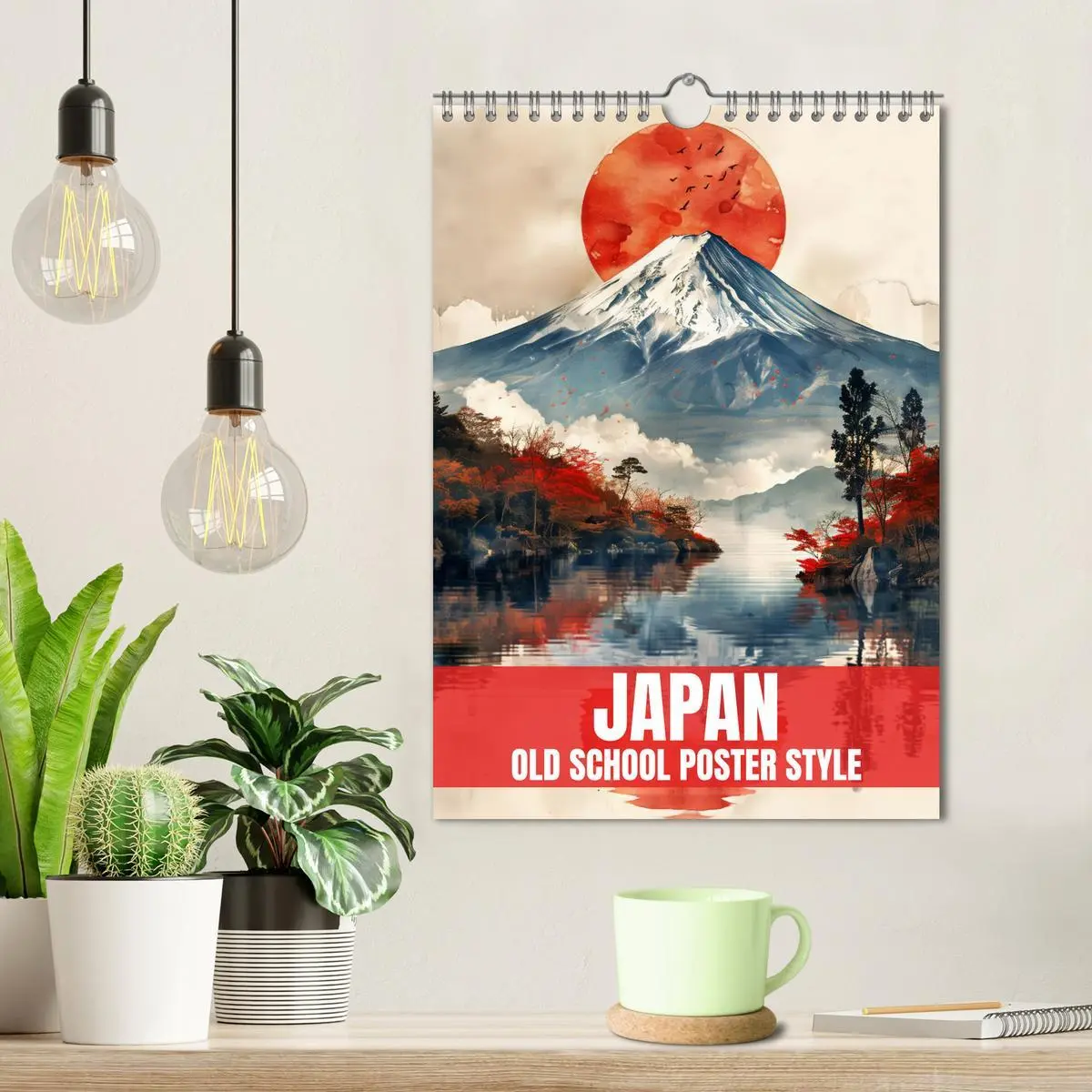 Bild: 9783457267868 | Japan - Old School Poster Style (Wandkalender 2026 DIN A4 hoch),...